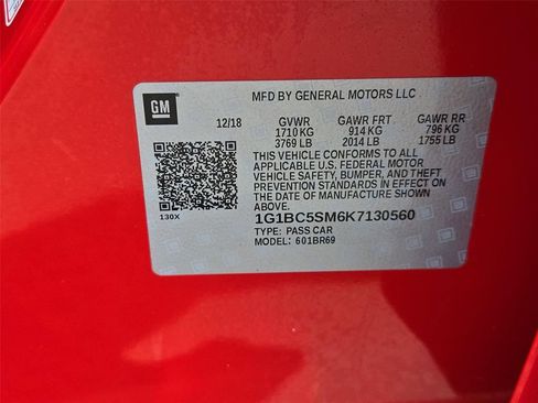 Certified 2019 Chevrolet Cruze LS w/ LS Convenience Package FWD image 23