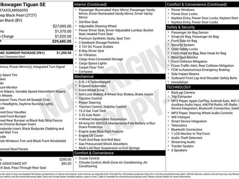 Used 2020 Volkswagen Tiguan SE w/ Panoramic Sunroof Package FWD image 6