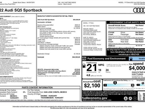 Used 2022 Audi SQ5 Premium w/ Convenience Package image 5