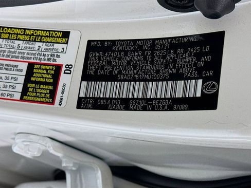 Certified 2021 Lexus ES 350 w/ Premium Package image 35