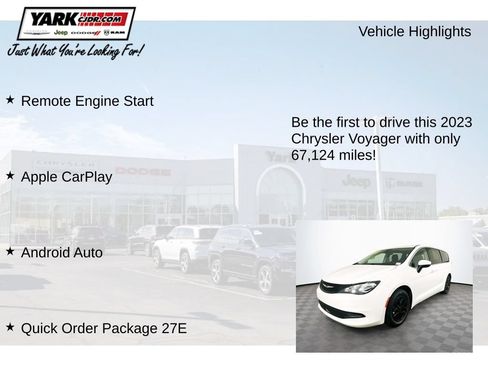 Certified 2023 Chrysler Voyager LX FWD image 12
