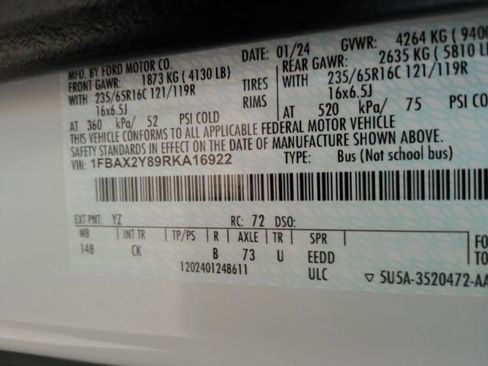 Used 2024 Ford Transit 350 XLT image 44