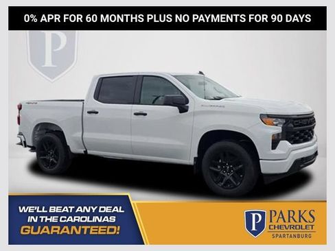 New 2026 Chevrolet Silverado 1500 Custom w/ LPO, Dark Essentials Package AWD/4WD image 1