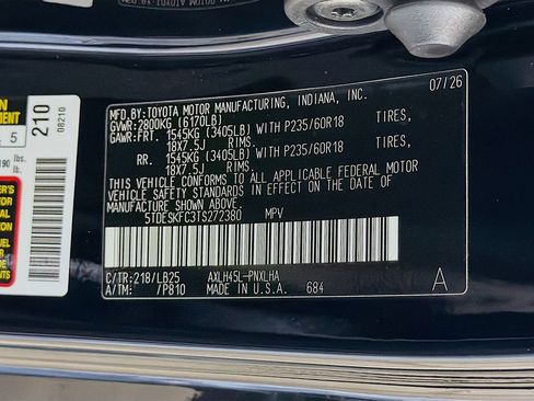 New 2026 Toyota Sienna Platinum AWD/4WD image 29