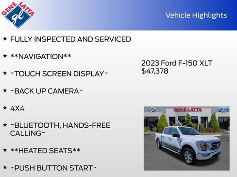 Certified 2023 Ford F150 XLT w/ Equipment Group 302A High image 34