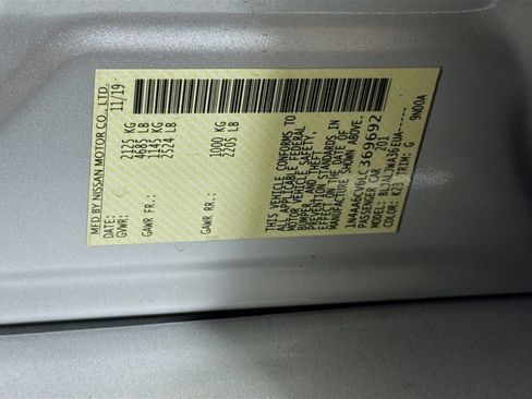 Used 2020 Nissan Maxima 3.5 SV w/ Floor Mat Group image 40