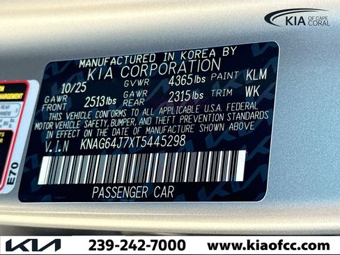 New 2026 Kia K5 GT-Line image 40