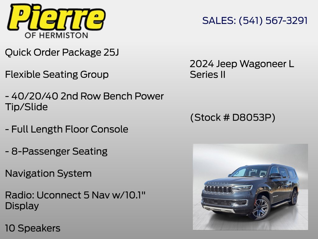 Used 2024 Jeep Wagoneer L Series II w/ Flexible Seating Group AWD/4WD image 6