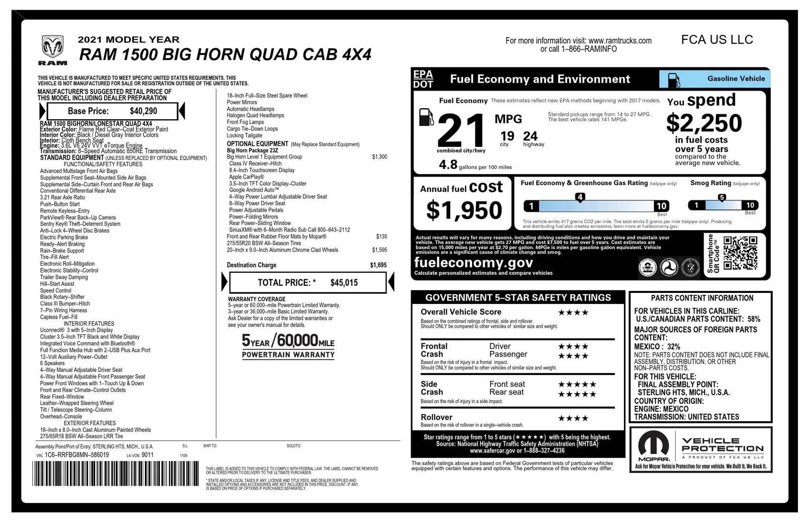 Used 2021 RAM 1500 Big Horn AWD/4WD image 27