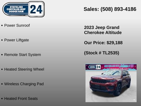 Used 2023 Jeep Grand Cherokee Laredo AWD/4WD image 6