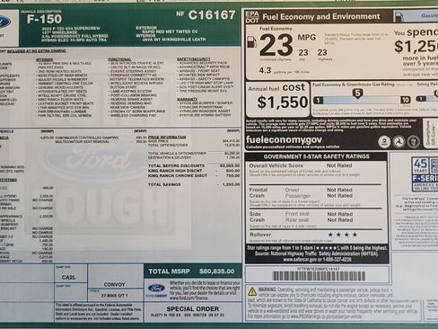 Used 2022 Ford F150 King Ranch w/ Equipment Group 601A High AWD/4WD image 2
