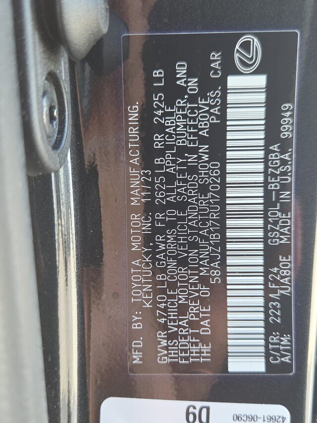 Certified 2024 Lexus ES 350 F Sport w/ Accessory Package (Z2) FWD image 37