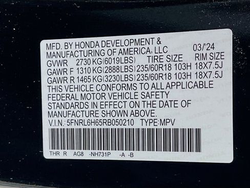 Used 2024 Honda Odyssey EX-L image 30