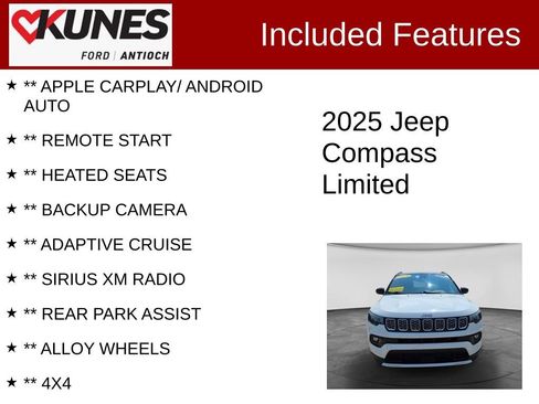 Used 2025 Jeep Compass Limited AWD/4WD image 3