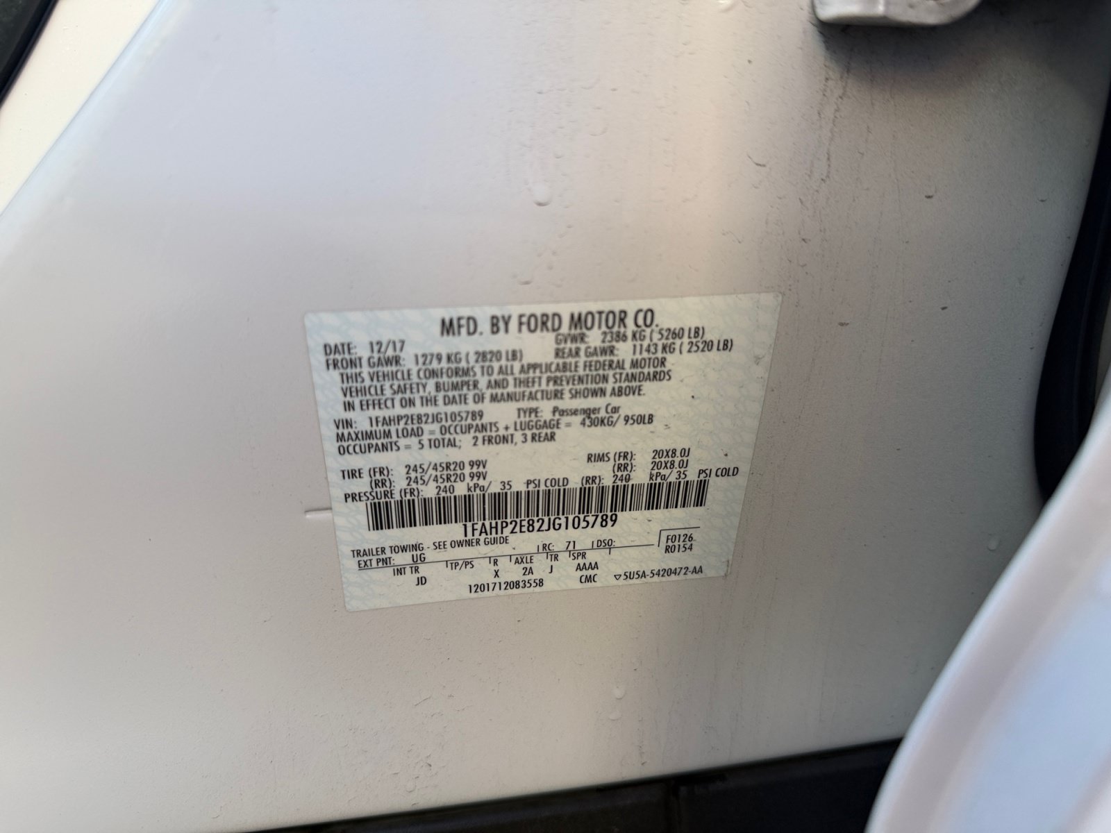 Used 2018 Ford Taurus SEL w/ Equipment Group 201A FWD image 34