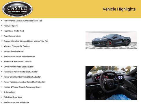 Used 2020 Chevrolet Corvette Stingray Premium Cpe w/ 3LT Preferred Equipment Group image 16