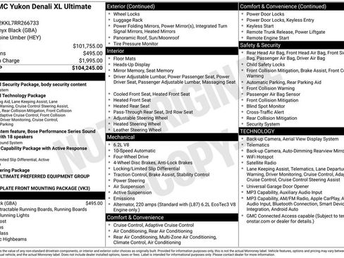 Used 2024 GMC Yukon XL Denali Ultimate AWD/4WD image 2