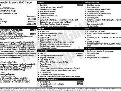 New 2025 Chevrolet Express 2500 w/ Driver Convenience Package image 9