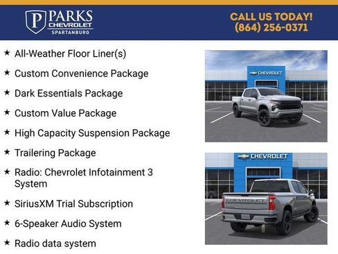 New 2026 Chevrolet Silverado 1500 Custom w/ LPO, Dark Essentials Package AWD/4WD image 4