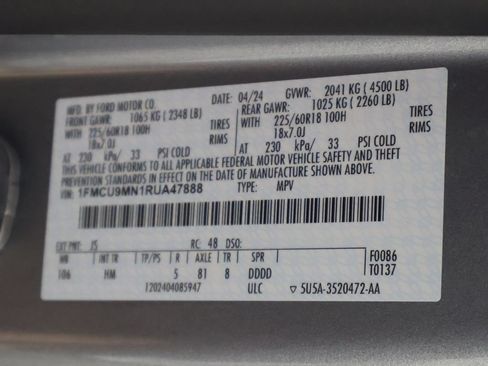Used 2024 Ford Escape ST-Line w/ Tech Pack #1 AWD/4WD image 57