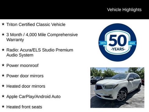 Used 2018 Acura MDX w/ Advance & Entertainment AWD/4WD image 5