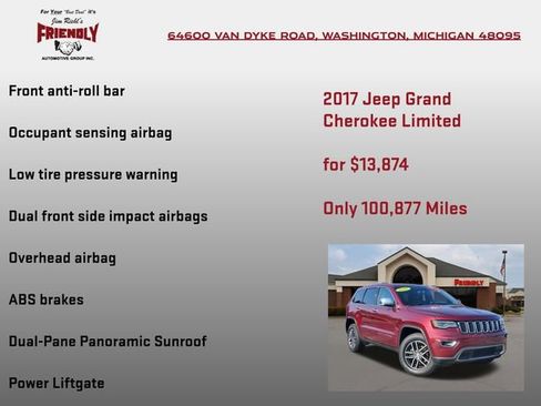 Used 2017 Jeep Grand Cherokee Limited w/ Luxury Group II AWD/4WD image 30