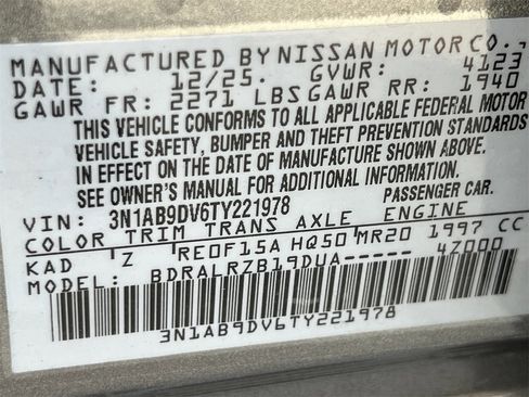 New 2026 Nissan Sentra SR image 17