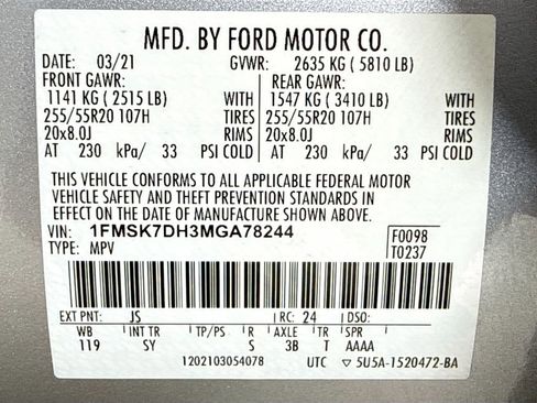 Used 2021 Ford Explorer XLT w/ Equipment Group 202A image 28