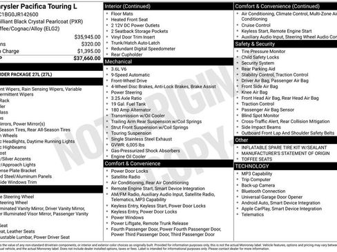 Used 2018 Chrysler Pacifica Touring-L FWD image 2