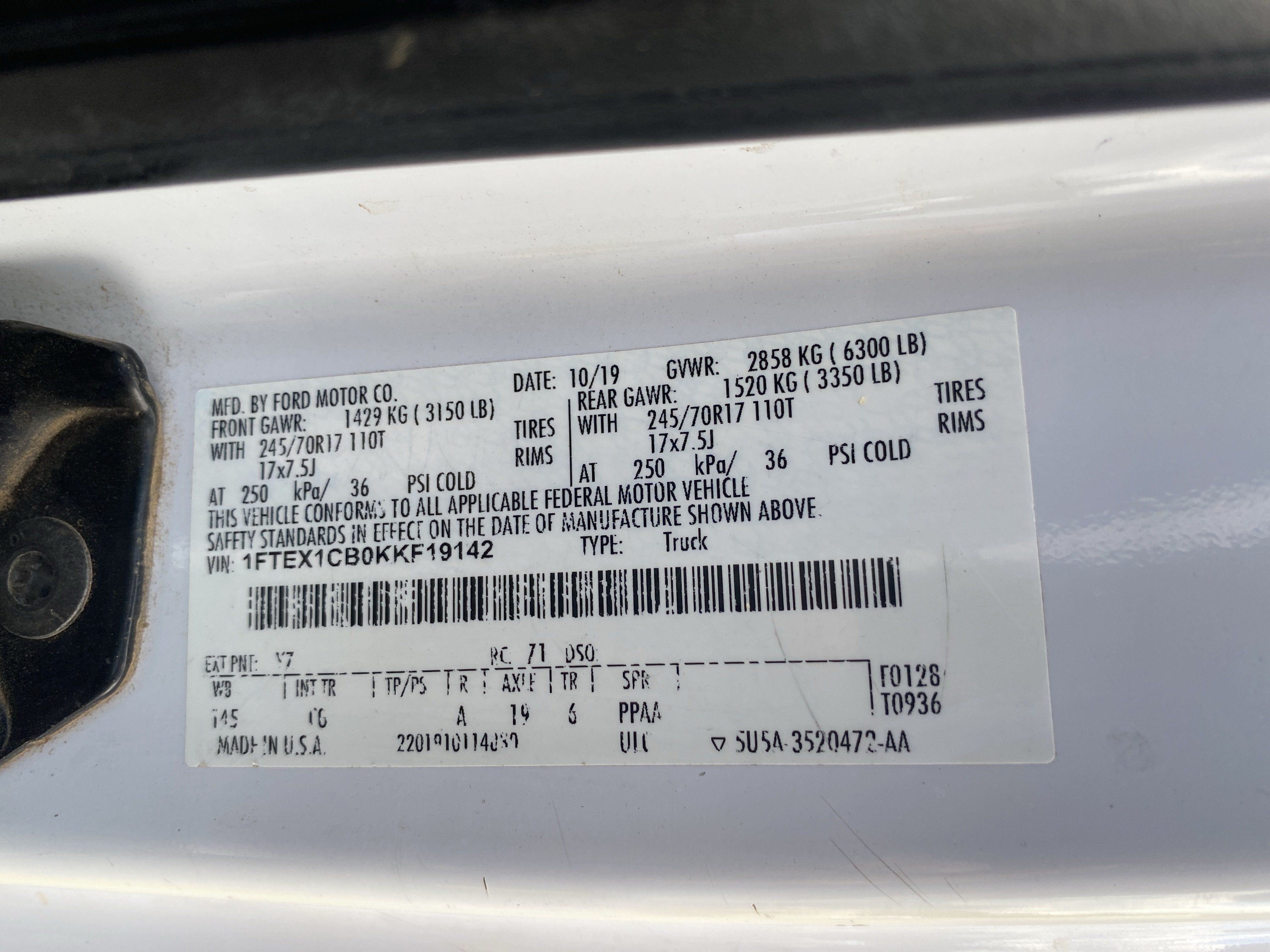 Used 2019 Ford F150 XL w/ Equipment Group 101A Mid RWD image 24
