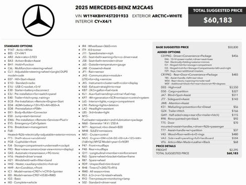 Used 2025 Mercedes-Benz Sprinter 2500 image 2