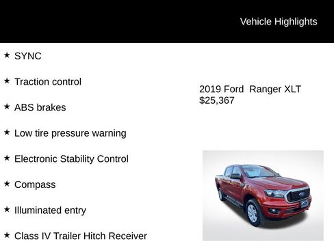 Used 2019 Ford Ranger XLT w/ Trailer Tow Package image 6