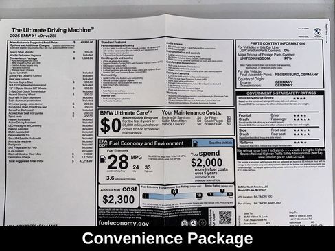 Used 2025 BMW X1 xDrive28i w/ Convenience Package image 12