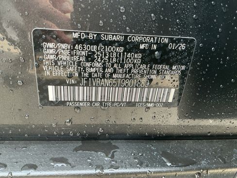 New 2026 Subaru WRX Limited image 16