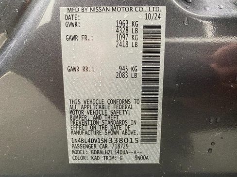 Certified 2025 Nissan Altima 2.5 SV FWD image 29