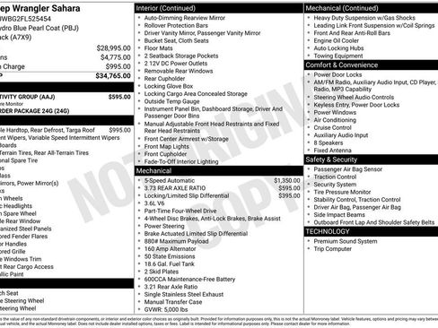 Used 2015 Jeep Wrangler Sahara w/ Connectivity Group image 27