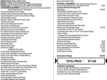 New 2026 RAM 1500 Laramie w/ Night Edition