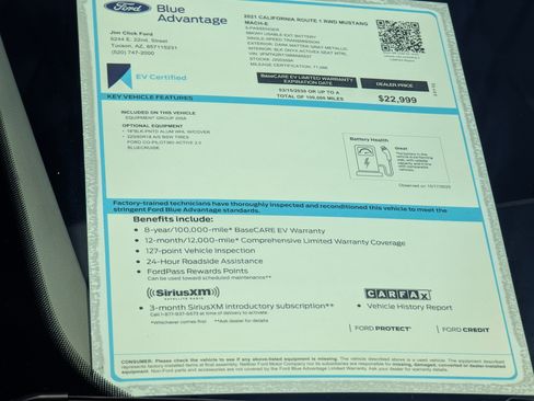 Certified 2021 Ford Mustang Mach-E California Route 1 image 14