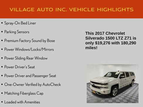 Used 2017 Chevrolet Silverado 1500 LTZ Z71 w/ LTZ Plus Package image 14