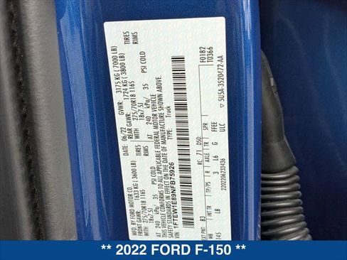 Certified 2022 Ford F150 Tremor w/ Equipment Group 401A Mid image 25