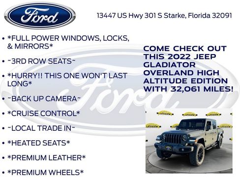 Used 2022 Jeep Gladiator Overland image 10