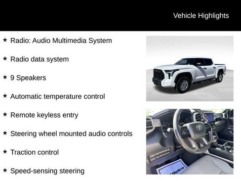 Used 2024 Toyota Tundra SR5 w/ SR5 Convenience Package AWD/4WD image 8