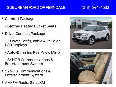 Used 2017 Ford Explorer XLT w/ Equipment Group 202A image 13