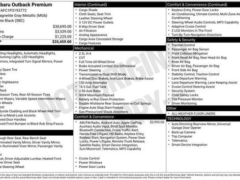 Used 2023 Subaru Outback Premium image 3