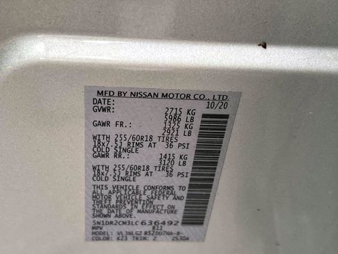 Used 2020 Nissan Pathfinder SL AWD/4WD image 17