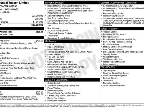 Used 2022 Hyundai Tucson Limited w/ Cargo Package FWD image 29