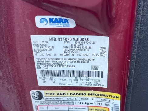 Used 2014 Ford F150 FX4 w/ Equipment Group 402A Luxury image 27