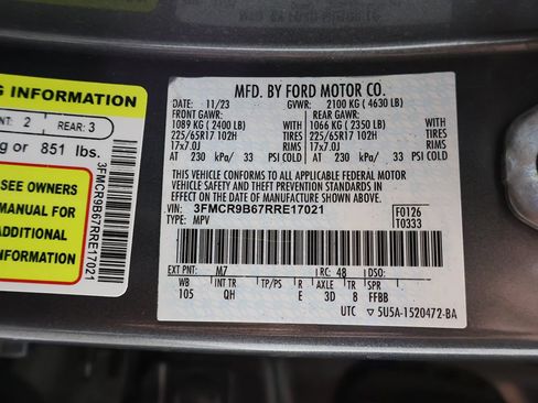 Used 2024 Ford Bronco Sport Big Bend w/ Convenience Package AWD/4WD image 54