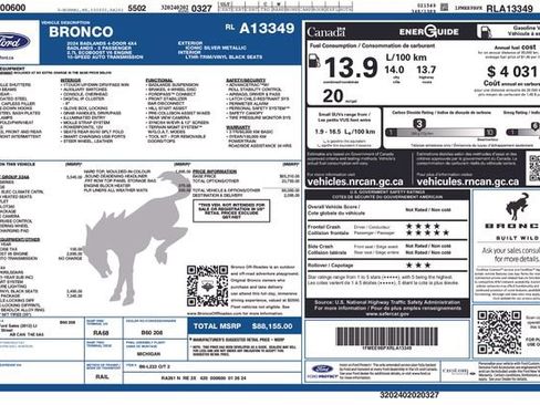 Used 2024 Ford Bronco Badlands w/ Sasquatch Package image 36