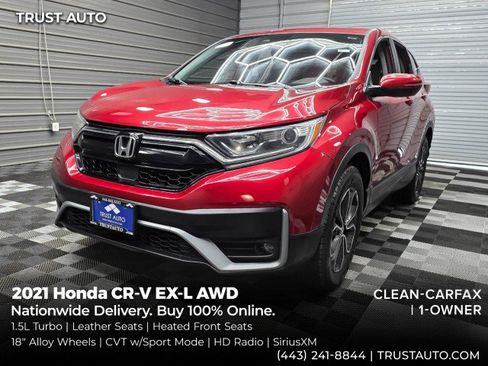 Used 2021 Honda CR-V EX-L image 1